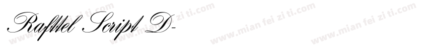 Rafttel Script D字体转换